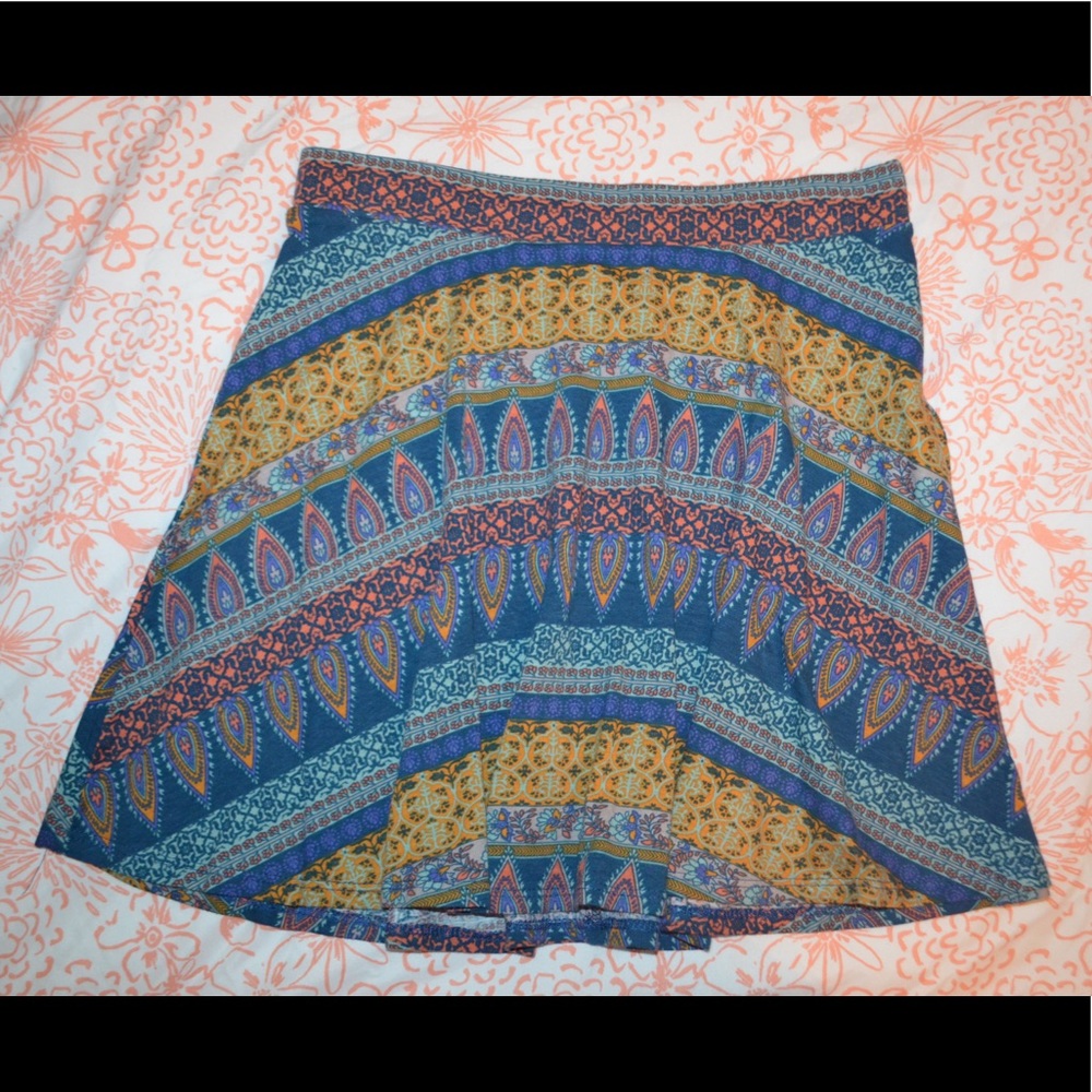 Pacsun Patterned Skater Skirt